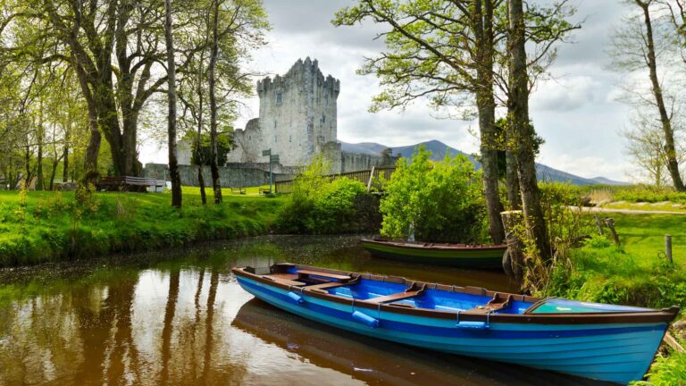 Castle Ross with row boat