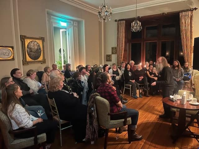 Eddie Lenihan telling Ghost Stories at Cahernane