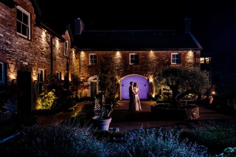 Wedding Couple in Twilight Darkness